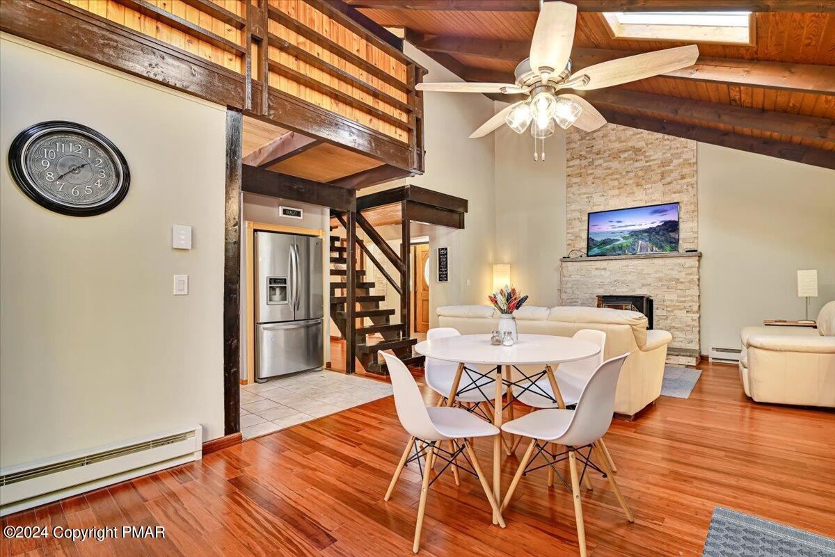 3567 High Crest Road Canadensis, PA 18325 - Photo 59 of 62 a view of a dining room with furniture and wooden floor