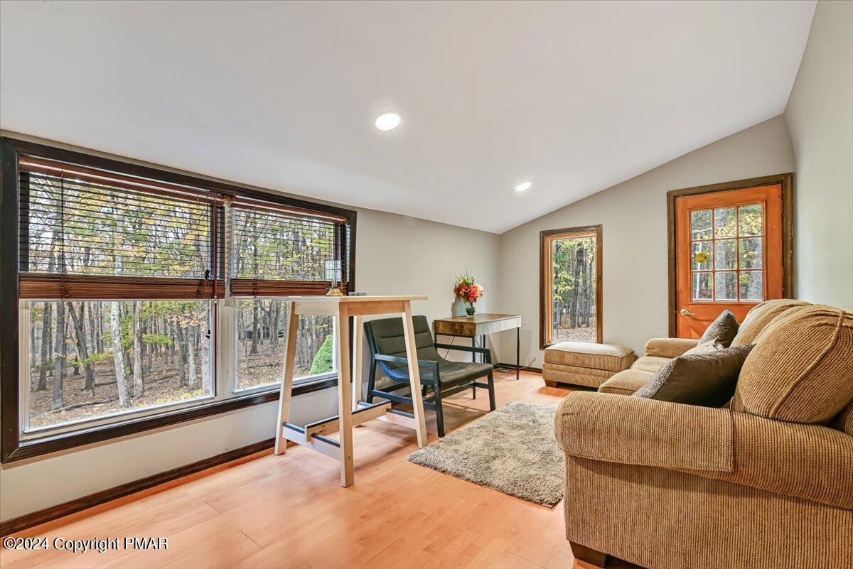 3567 High Crest Road Canadensis, PA 18325 - Photo 23 of 62 a living room with furniture and a large window