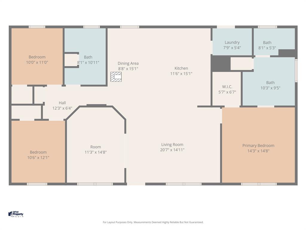 10020 Lavender Road Crowley, TX 76036 - Photo 28 of 29 View of room layout