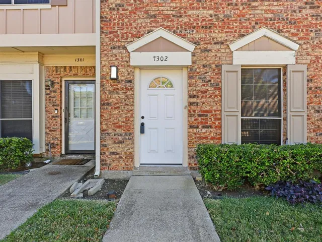 a view of front door of house