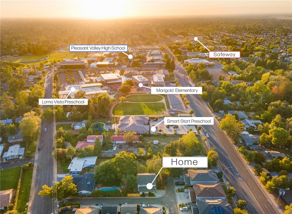 1587 Lexus Lane Chico, CA 95926 - Photo 24 of 25 an aerial view of residential building and parking space