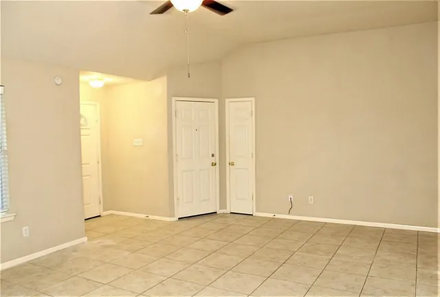 a view of an empty room