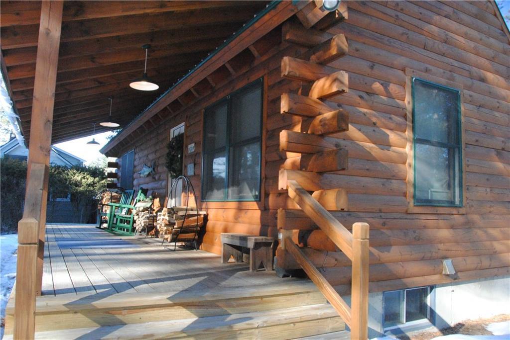 74 Blanchard Avenue Stratton, ME 04982 - Photo 4 of 35 Beautiful wood log exterior!