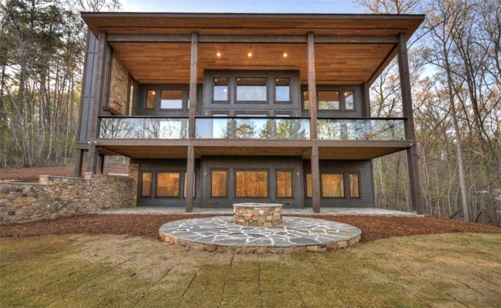 a front view of a house with porch