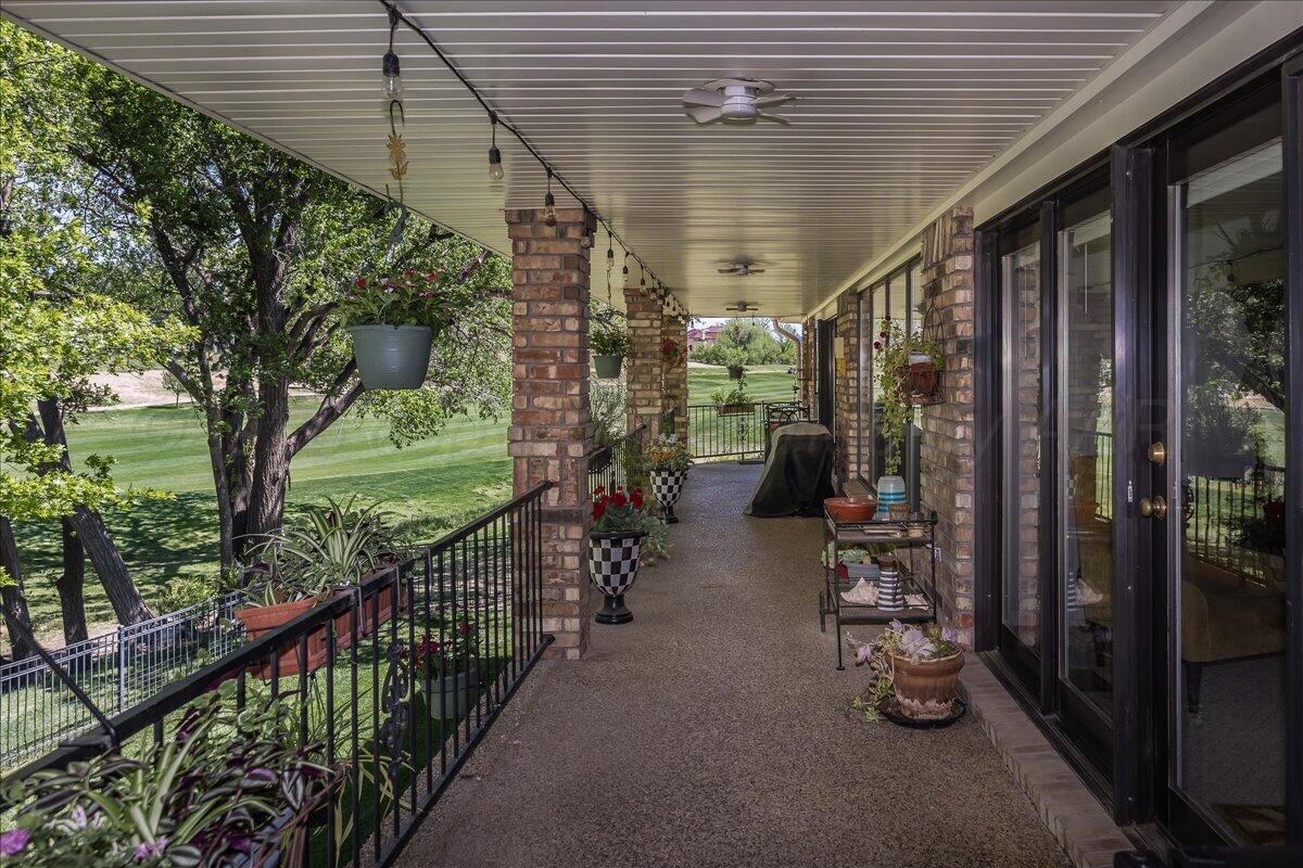 5 Locke Place Amarillo, TX 79124 - Photo 40 of 53 a view of a porch with furniture