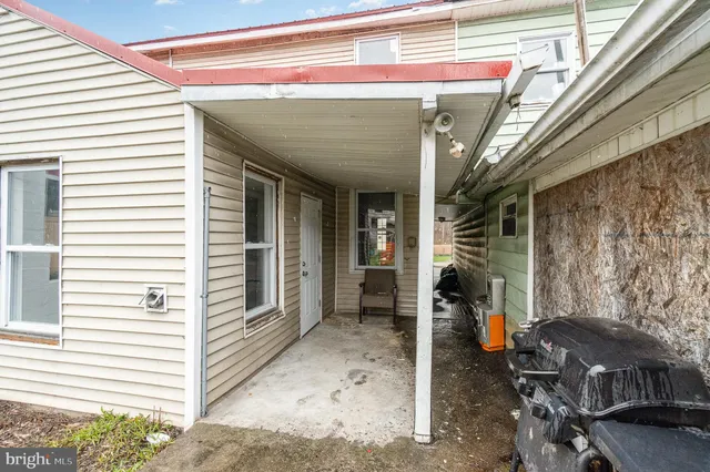 a front view of a house with entryway