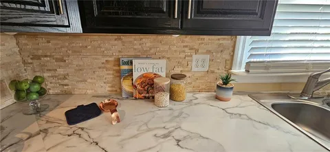 a close view of sink