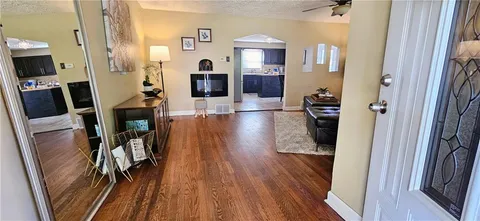 a view of a living room