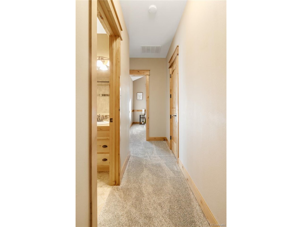 31276 Stone Canyon Road, Unit 201 Evergreen, CO 80439 - Photo 32 of 40 Hallway from living area, full bathroom on left