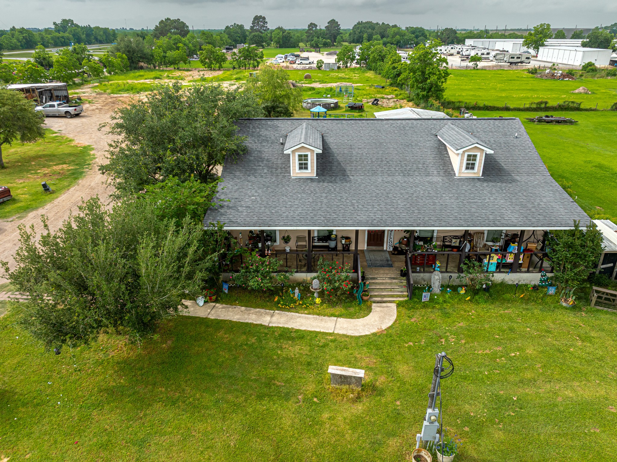 29867 Marti Road Katy, TX 77493 - Photo 1 of 36 an aerial view of a house with garden