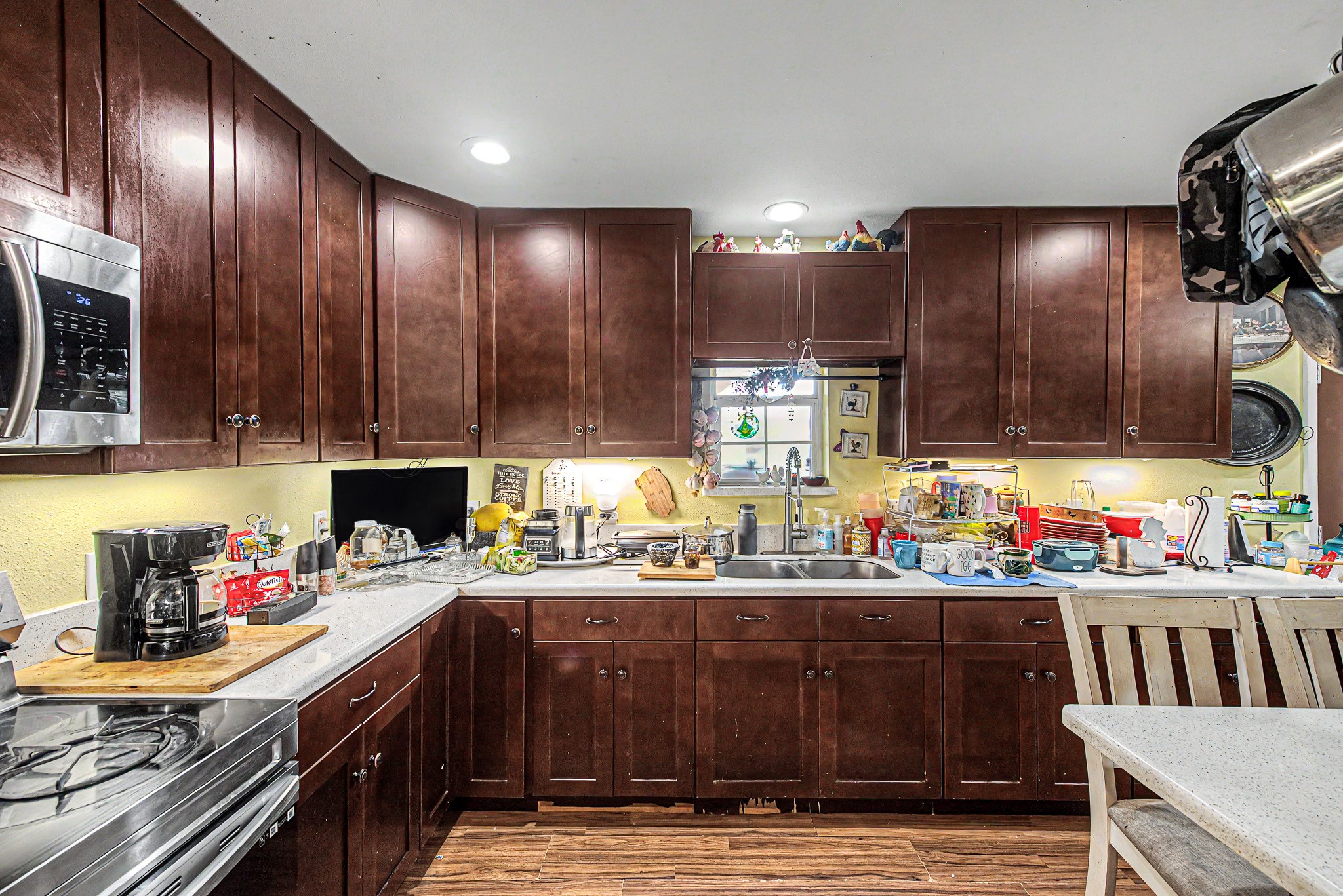29867 Marti Road Katy, TX 77493 - Photo 20 of 36 a kitchen with lots of counter top space and cabinets