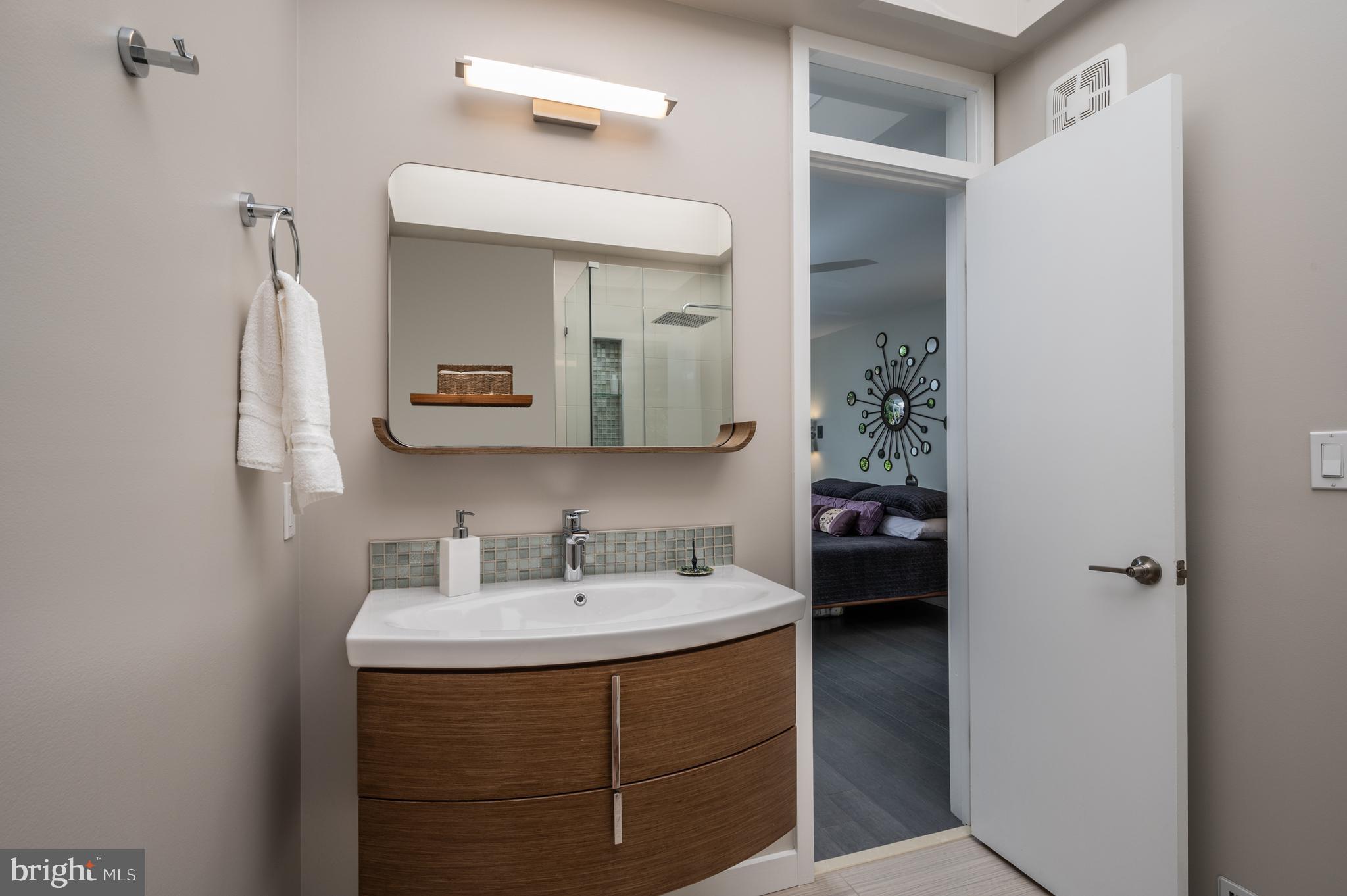 7213 Beechwood Road Alexandria, VA 22307 - Photo 23 of 48 Primary Bath with whole ceiling skylight