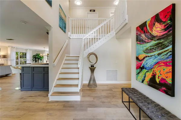 a view of entryway and hall