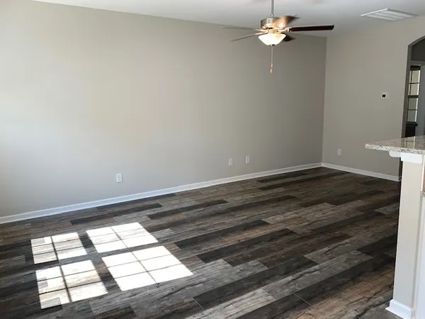 wooden floor in an empty room