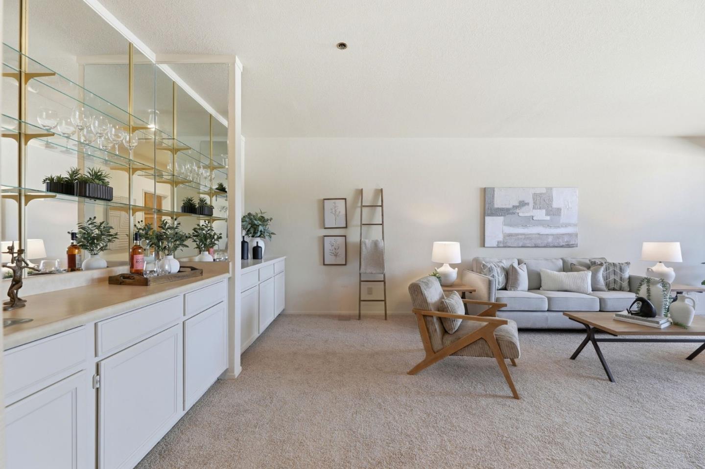 22330 Homestead Road, Unit 226 Cupertino, CA 95014 - Photo 11 of 38 a living room with furniture and a potted plant