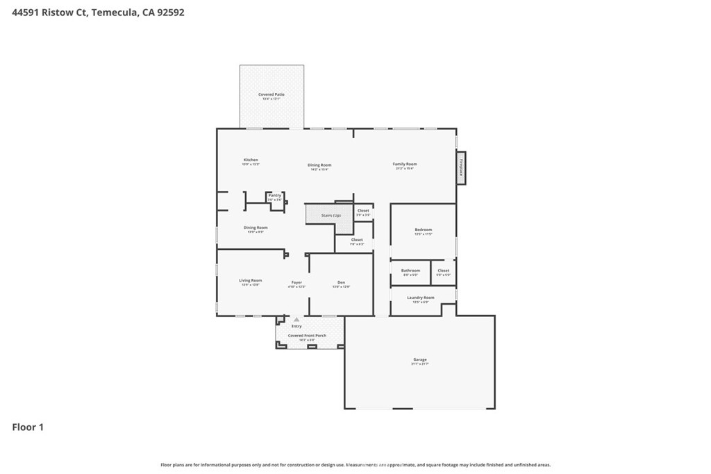 44591 Ristow Court Temecula, CA 92592 - Photo 65 of 66 Floor 1 Floorplan