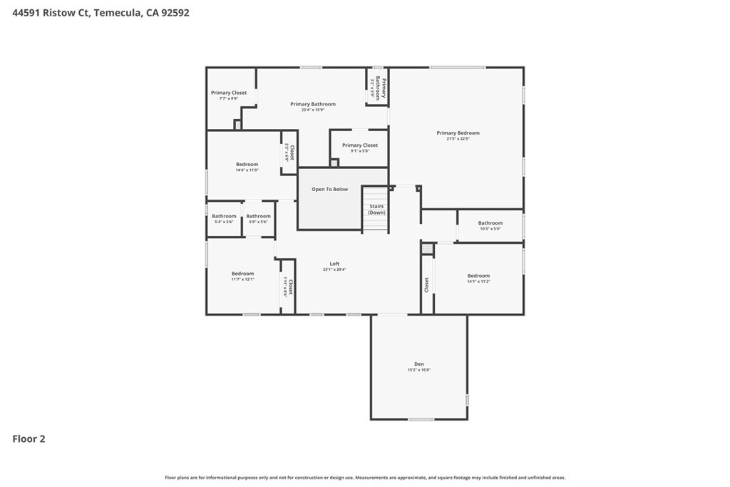 44591 Ristow Court Temecula, CA 92592 - Photo 66 of 66 Floor 2 Floorplan