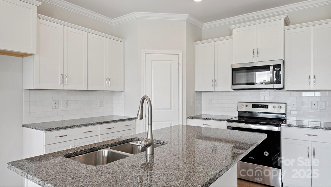 347 Lagoon Road Fletcher, NC 28732 - Photo 8 of 28 a kitchen with a stove a sink and a microwave