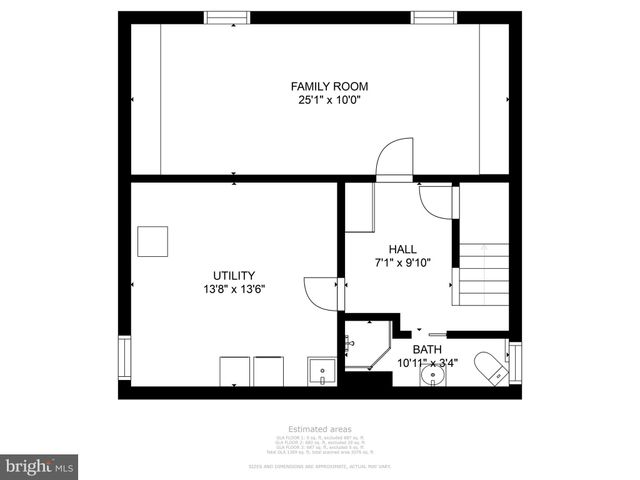 a picture of a wall with a white building