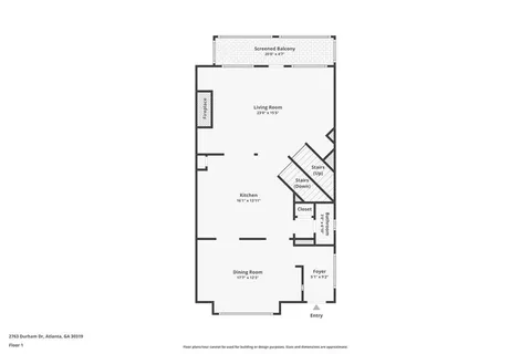 $635,000 | 2763 Durham Drive Northeast, Brookhaven, GA 30319