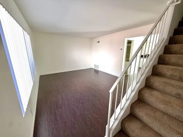 a view of an entryway with staircase