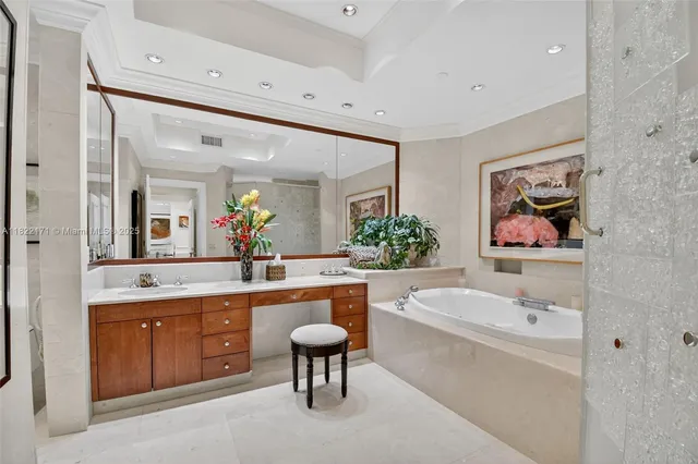 a view of a swimming pool with a lounge chairs