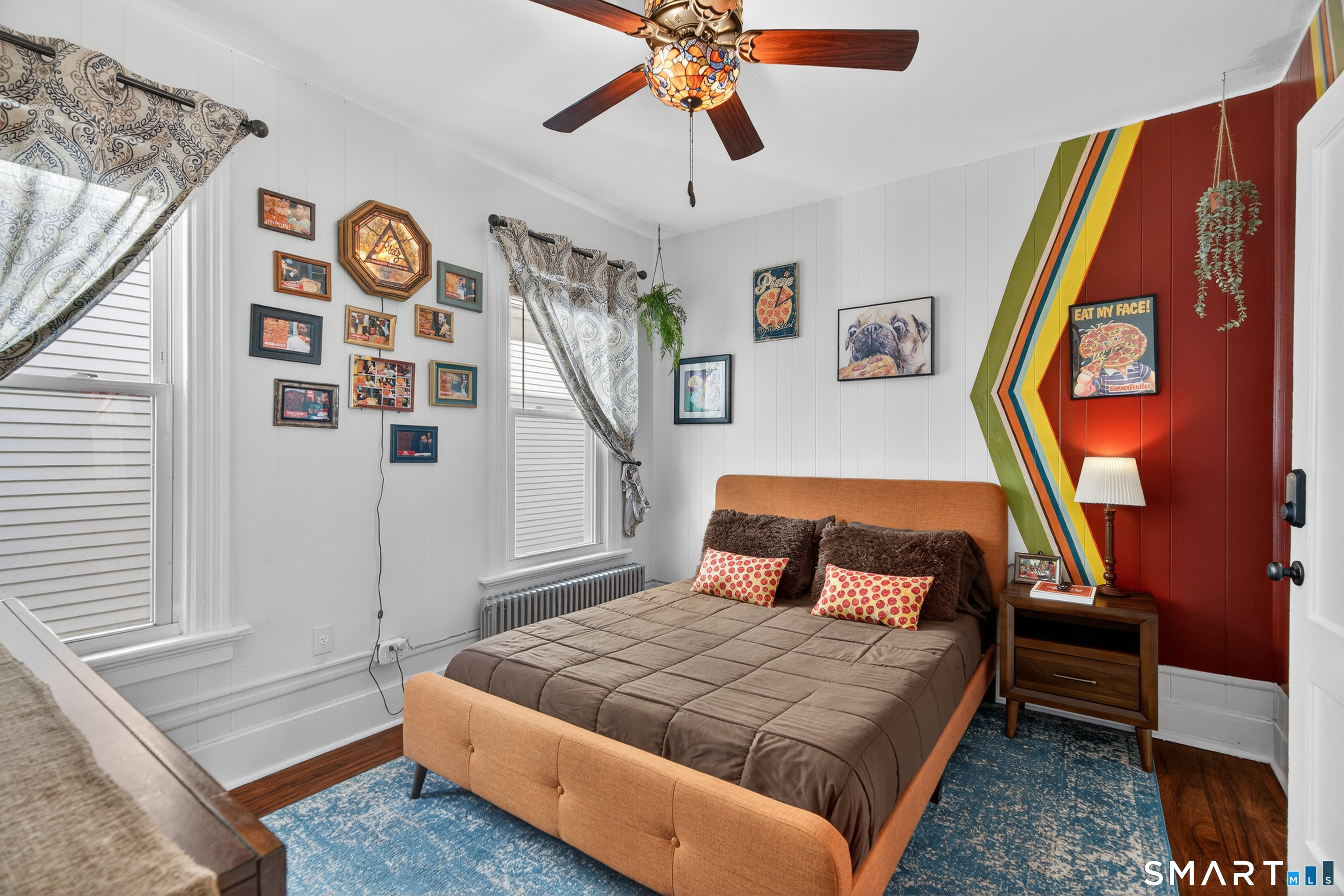 832 State Street New Haven, CT 06511 - Photo 26 of 39 a bedroom with a bed and a chandelier