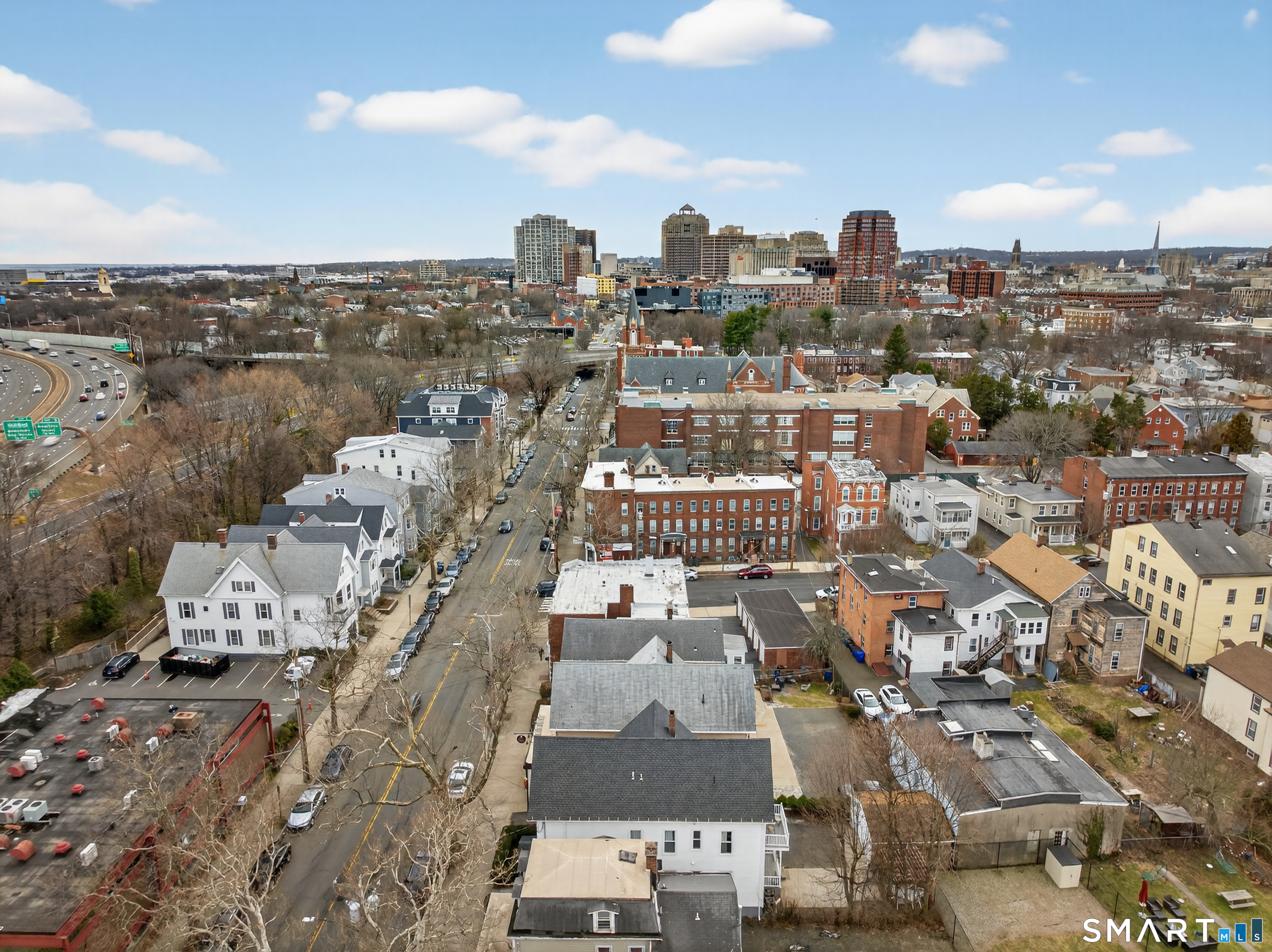 832 State Street New Haven, CT 06511 - Photo 34 of 39 an aerial view of a city with lots of residential buildings
