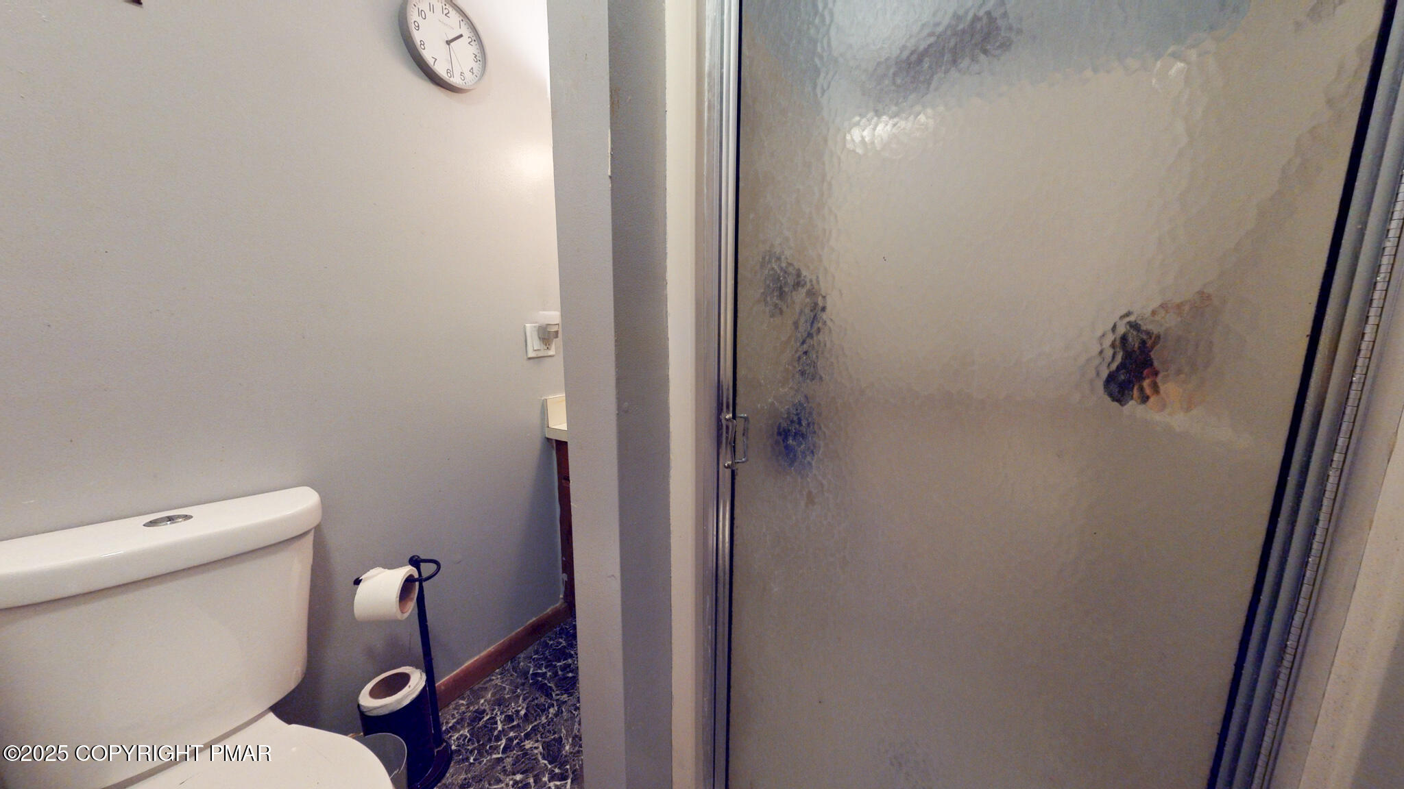 619 Rimrock Road Bartonsville, PA 18321 - Photo 40 of 65 a bathroom with a toilet and a shower