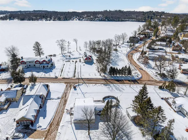 a view of a lake and a mountain view