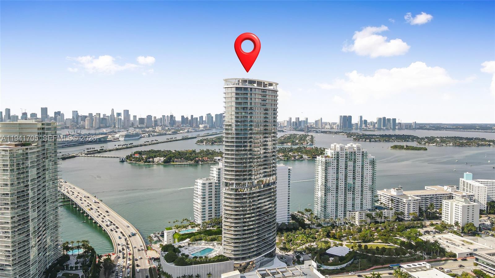 500 Alton Road, Unit 1204 Miami Beach, FL 33139 - Photo 18 of 22 a view of lake