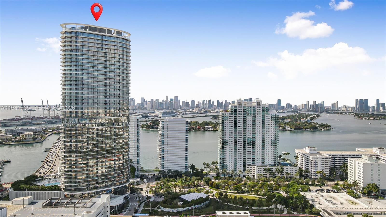 500 Alton Road, Unit 1204 Miami Beach, FL 33139 - Photo 21 of 22 a picture of city view