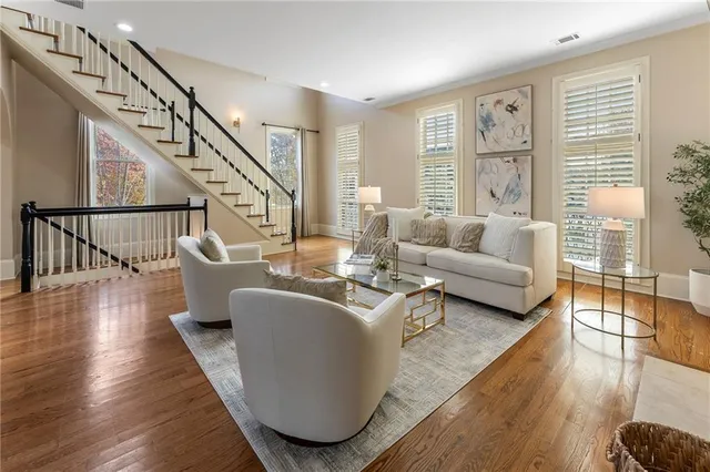 a bathroom with a sink double vanity and a mirror