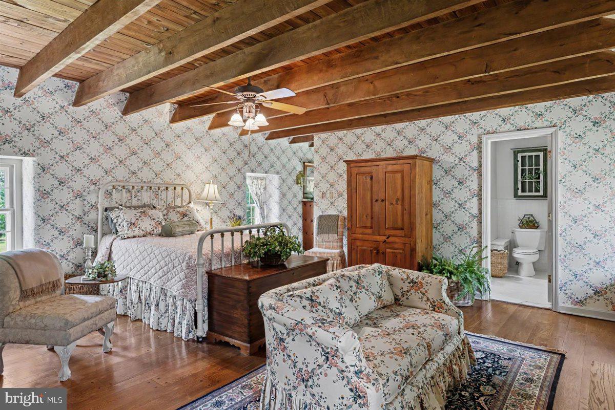 144 Creek Road Chalfont, PA 18914 - Photo 42 of 48 Bedroom with exposed ceiling and private bath