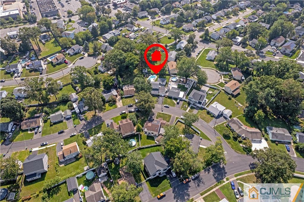 10 Crescent Road Edison, NJ 08817 - Photo 32 of 33 an aerial view of residential house with yard and swimming pool