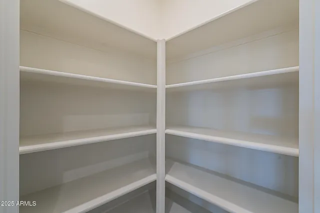 a close view of closet