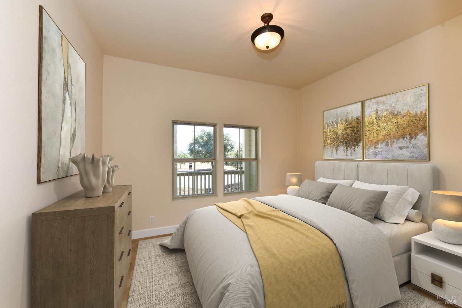 1219 Repetto Ranch Road Sonoma, CA 95476 - Photo 26 of 54 a bedroom with a bed and a window