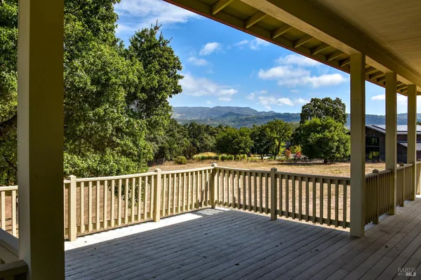 a view of outdoor space with mountain