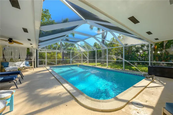 a view of a indoor swimming pool