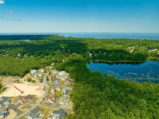 a view of yard with ocean view