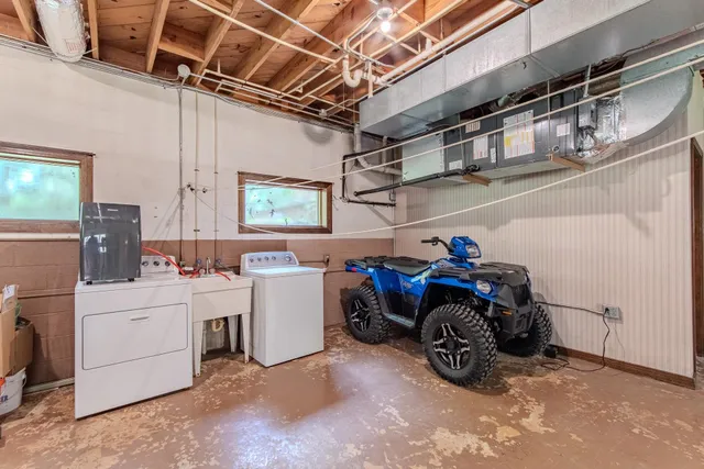 a view of a storage in a room