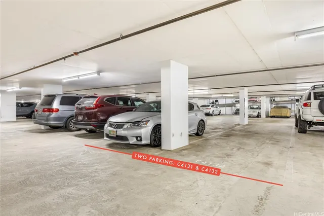 a view of parking area