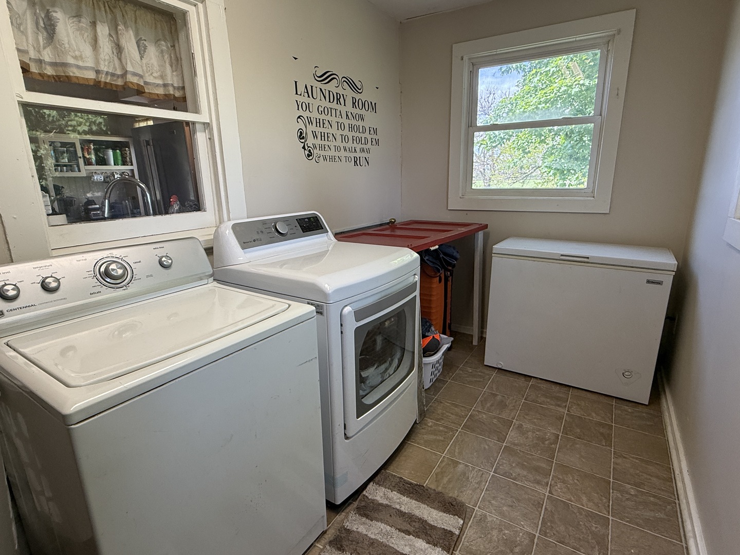 22503 2800th Road North Odell, IL 60460 - Photo 12 of 30 a utility room with dryer and washer