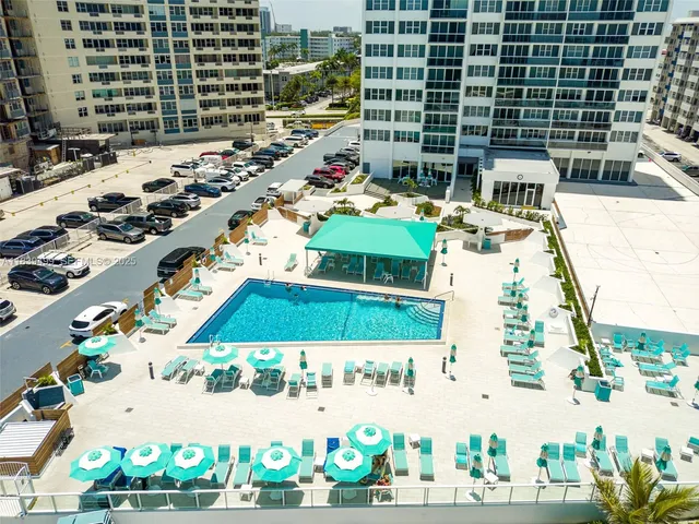 a view of balcony with a potted plant
