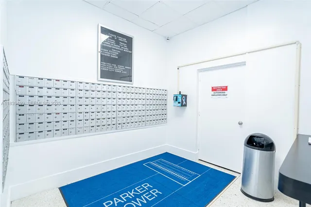 a view of a room with rack and wooden floor