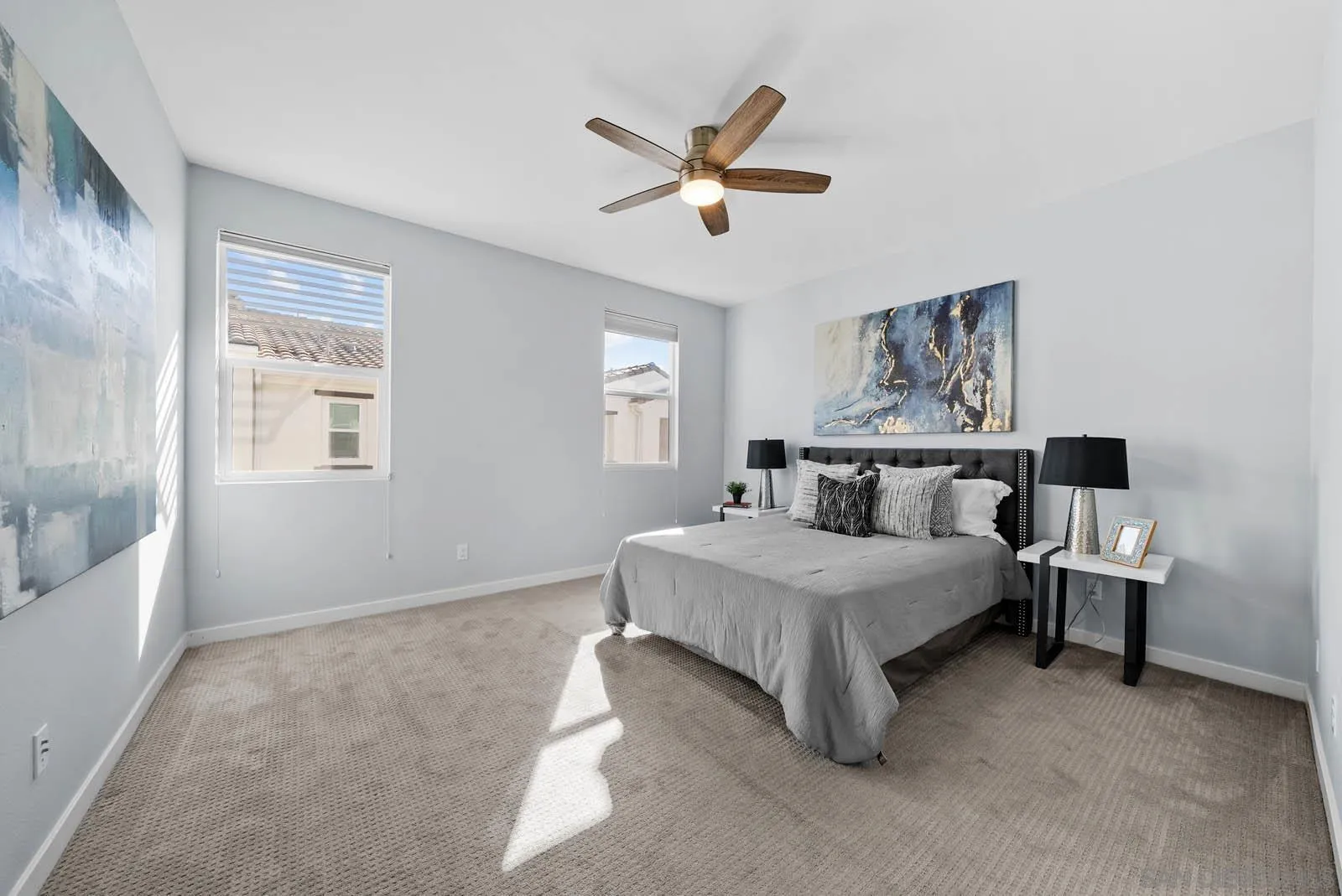 4132 Rio Azul Way Oceanside, CA 92057 - Photo 22 of 48 a living room with a bed furniture and a window