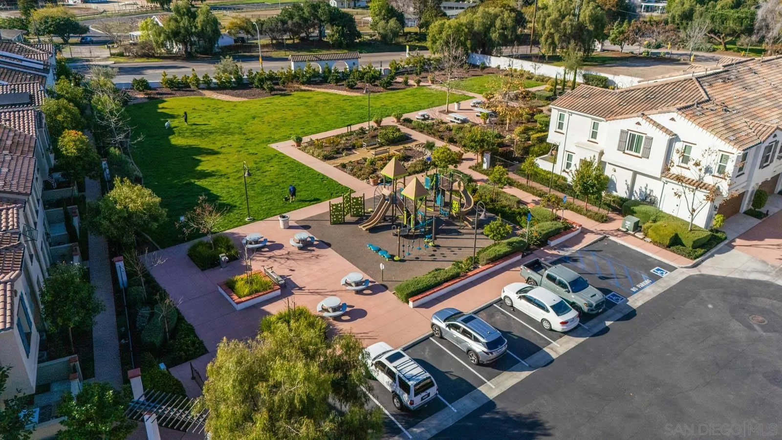 4132 Rio Azul Way Oceanside, CA 92057 - Photo 41 of 48 an aerial view of a house with garden space and street view