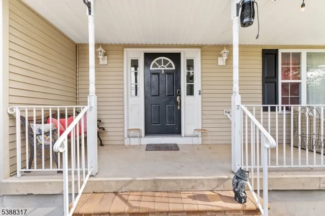 a view of front door of house