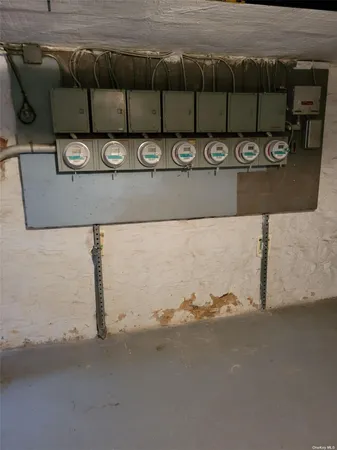 a close view of water heater room