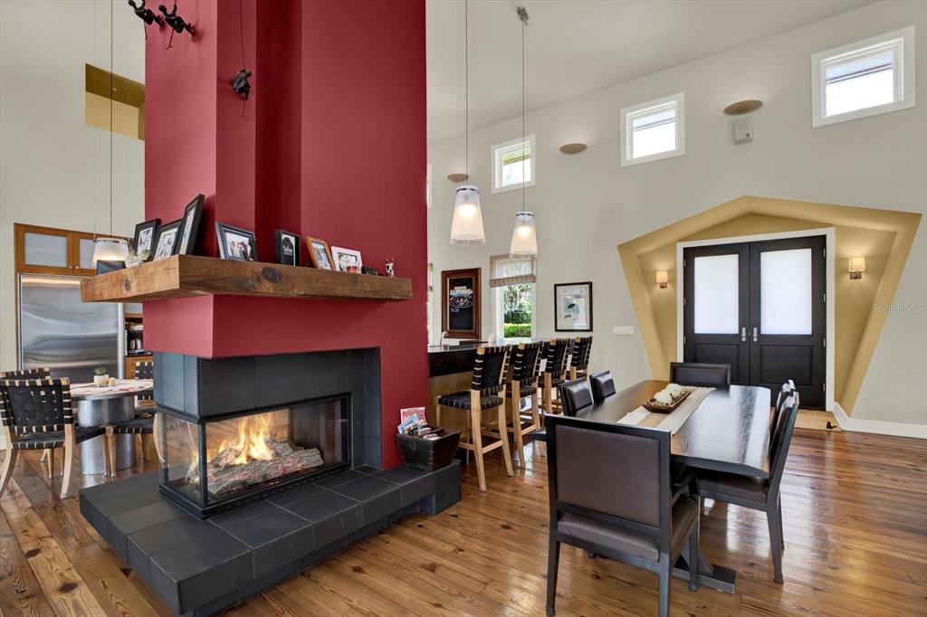 4541 School Road Land O' Lakes, FL 34638 - Photo 14 of 68 a living room with furniture and a fireplace